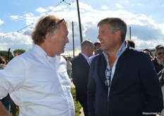 Klaas de Lange (Weerribben Zuivel) en Erik-Jan van den Brink (oud-directeur Udea).